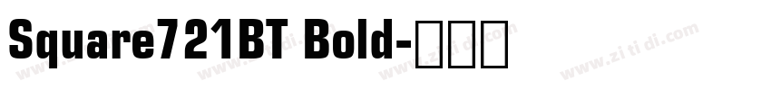 Square721BT Bold字体转换